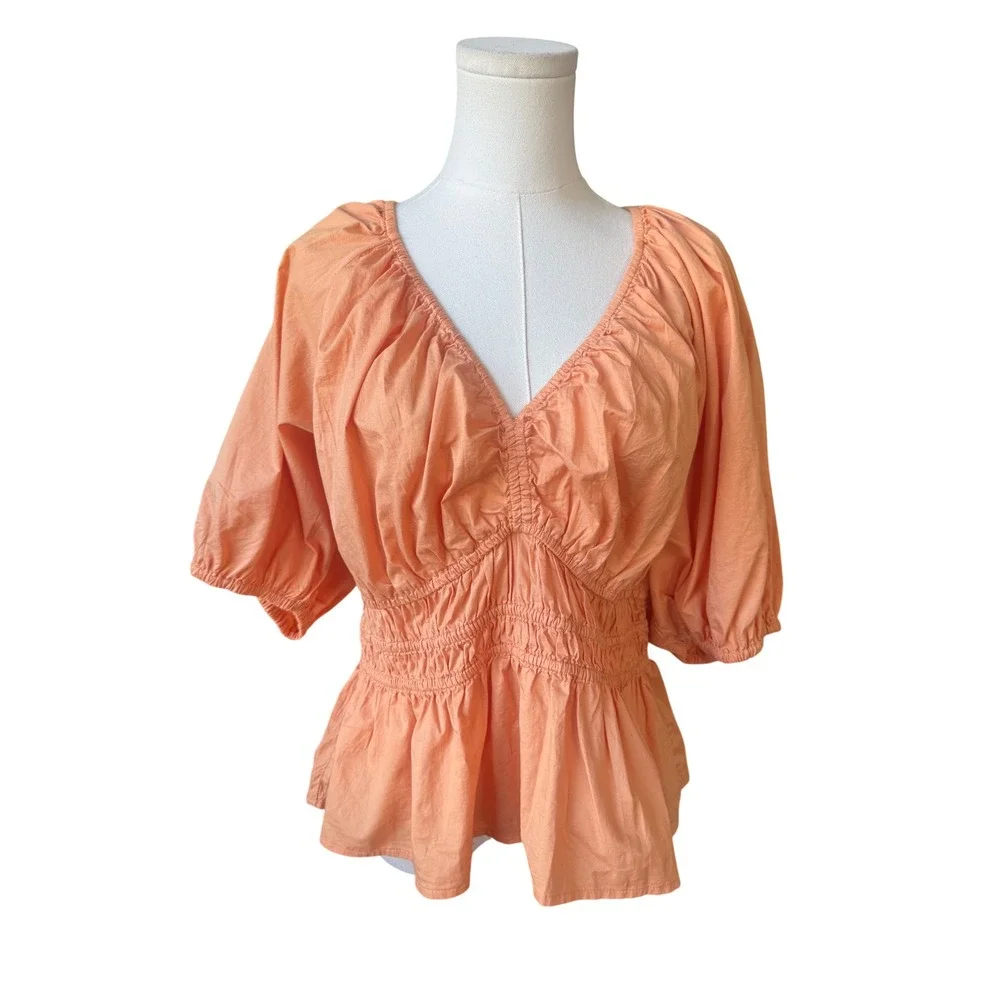Old Navy orange smocked